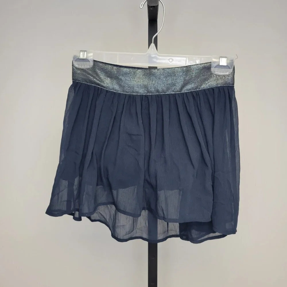 𝅺Hollister Y2K Flowy Skirt, Blue, Size XS